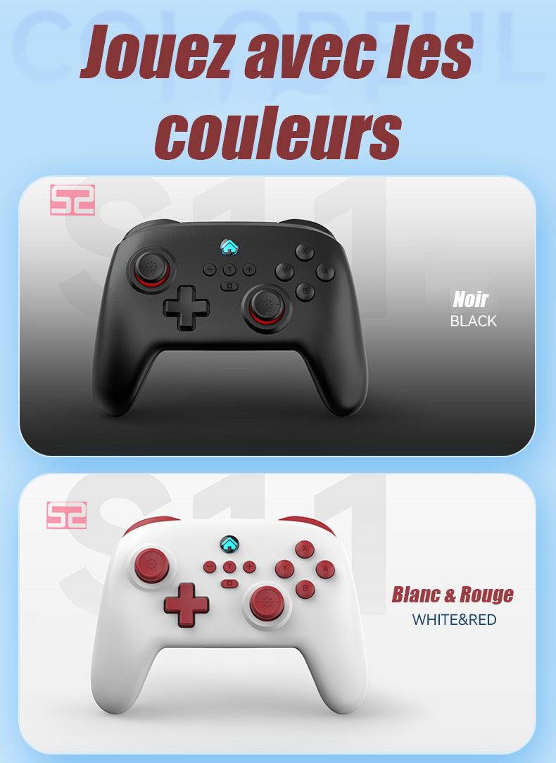 Contrôleur manette jeu sans fil pour SwitchPro FennecProtect