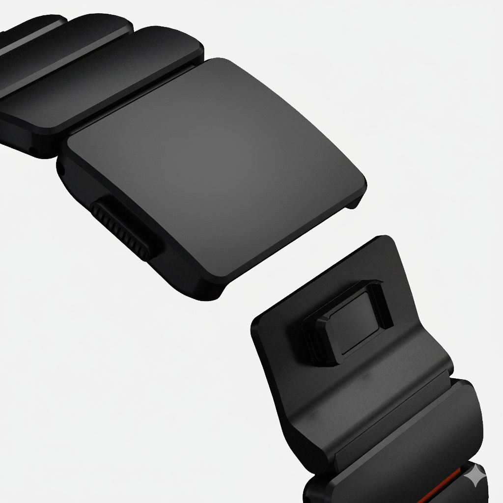 Bracelet Black Titanium Orange RAMPART