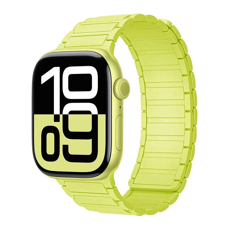 Magnetic Band for Apple Watch Ultra 2 49mm 46mm 42mm 45mm 44mm 40mm 41mm Silicone Strap IWatch Series 10 9 8 7 6 SE 5 4 Bracelet FennecProtect