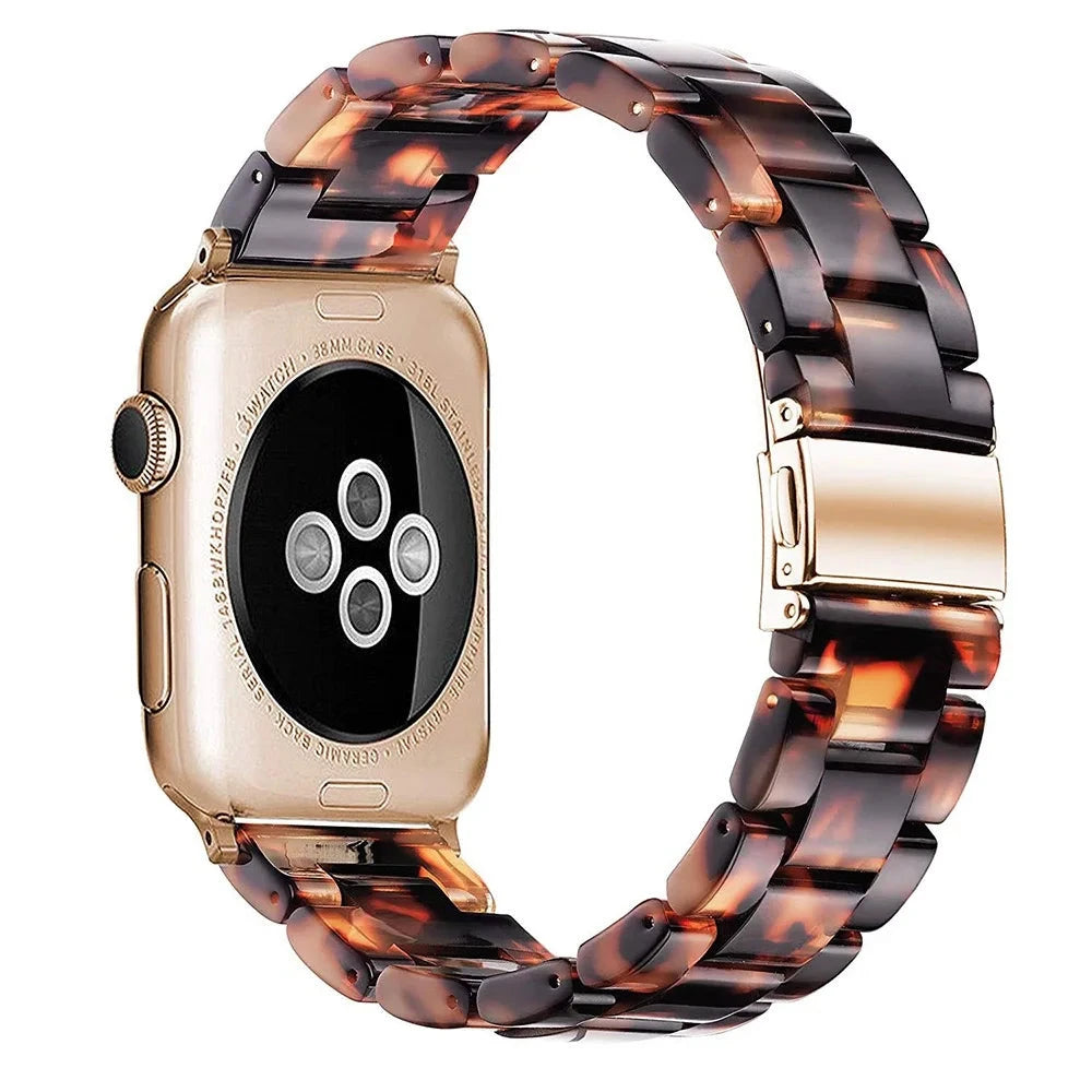 Bracelet de montre en résine pour apple watch 6 5 4 bandes 42mm 38mm ceinture correa transparente pour iwatch série 6 5 4 3/2 bracelet 44mm 40mm FennecProtect