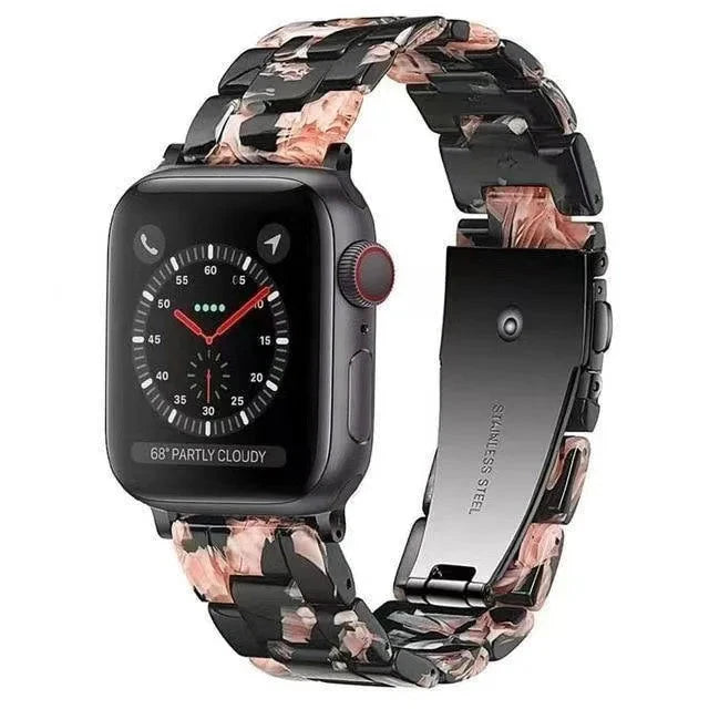 Bracelet de montre en résine pour apple watch 6 5 4 bandes 42mm 38mm ceinture correa transparente pour iwatch série 6 5 4 3/2 bracelet 44mm 40mm FennecProtect