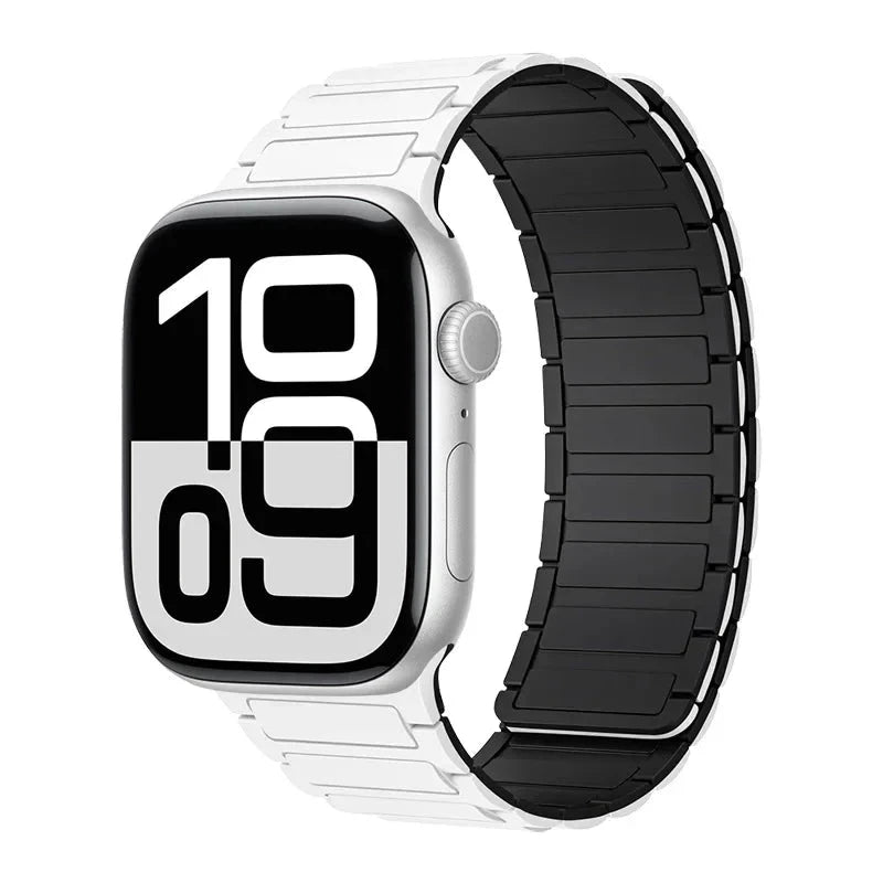 Magnetic Band for Apple Watch Ultra 2 49mm 46mm 42mm 45mm 44mm 40mm 41mm Silicone Strap IWatch Series 10 9 8 7 6 SE 5 4 Bracelet FennecProtect