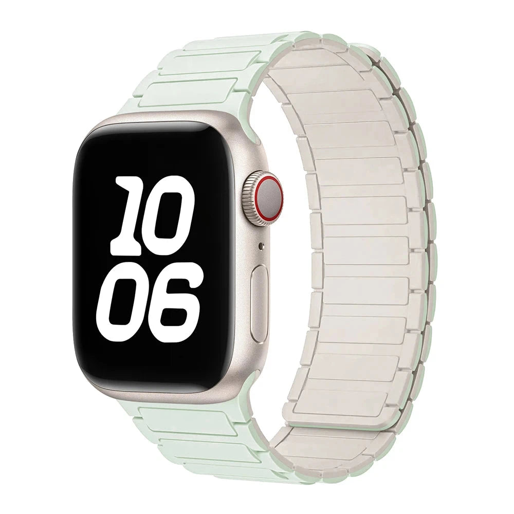 Bracelet à boucle magnétique pour Apple watch 49mm S10 46mm 42mm 40mm 41mm 44mm 45mm bracelet en Silicone pour lWatch série Ultra 2 9 8 7 6 5 43 FennecProtect