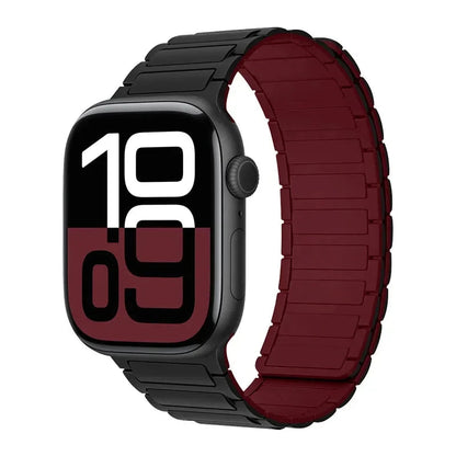 Magnetic Band for Apple Watch Ultra 2 49mm 46mm 42mm 45mm 44mm 40mm 41mm Silicone Strap IWatch Series 10 9 8 7 6 SE 5 4 Bracelet FennecProtect