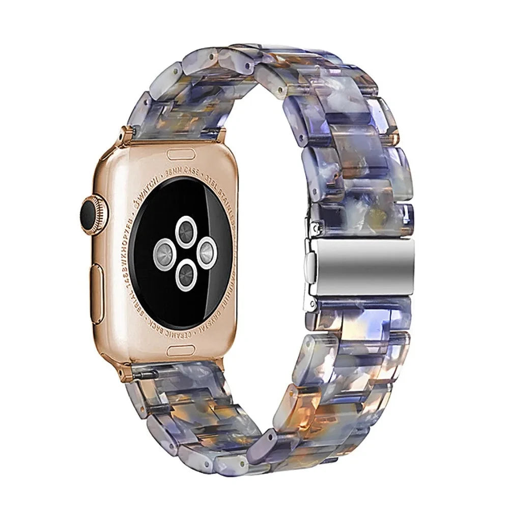 Bracelet de montre en résine pour apple watch 6 5 4 bandes 42mm 38mm ceinture correa transparente pour iwatch série 6 5 4 3/2 bracelet 44mm 40mm FennecProtect