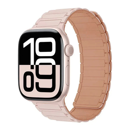 Magnetic Band for Apple Watch Ultra 2 49mm 46mm 42mm 45mm 44mm 40mm 41mm Silicone Strap IWatch Series 10 9 8 7 6 SE 5 4 Bracelet FennecProtect