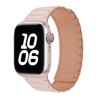 Bracelet à boucle magnétique pour Apple watch 49mm S10 46mm 42mm 40mm 41mm 44mm 45mm bracelet en Silicone pour lWatch série Ultra 2 9 8 7 6 5 43 FennecProtect