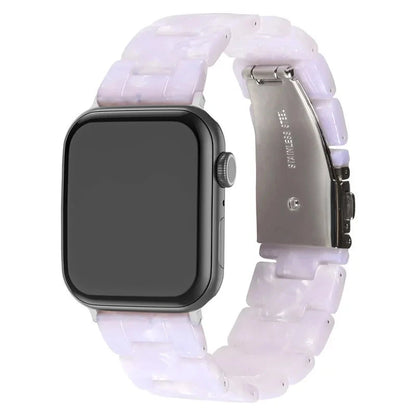 Bracelet de montre en résine pour apple watch 6 5 4 bandes 42mm 38mm ceinture correa transparente pour iwatch série 6 5 4 3/2 bracelet 44mm 40mm FennecProtect