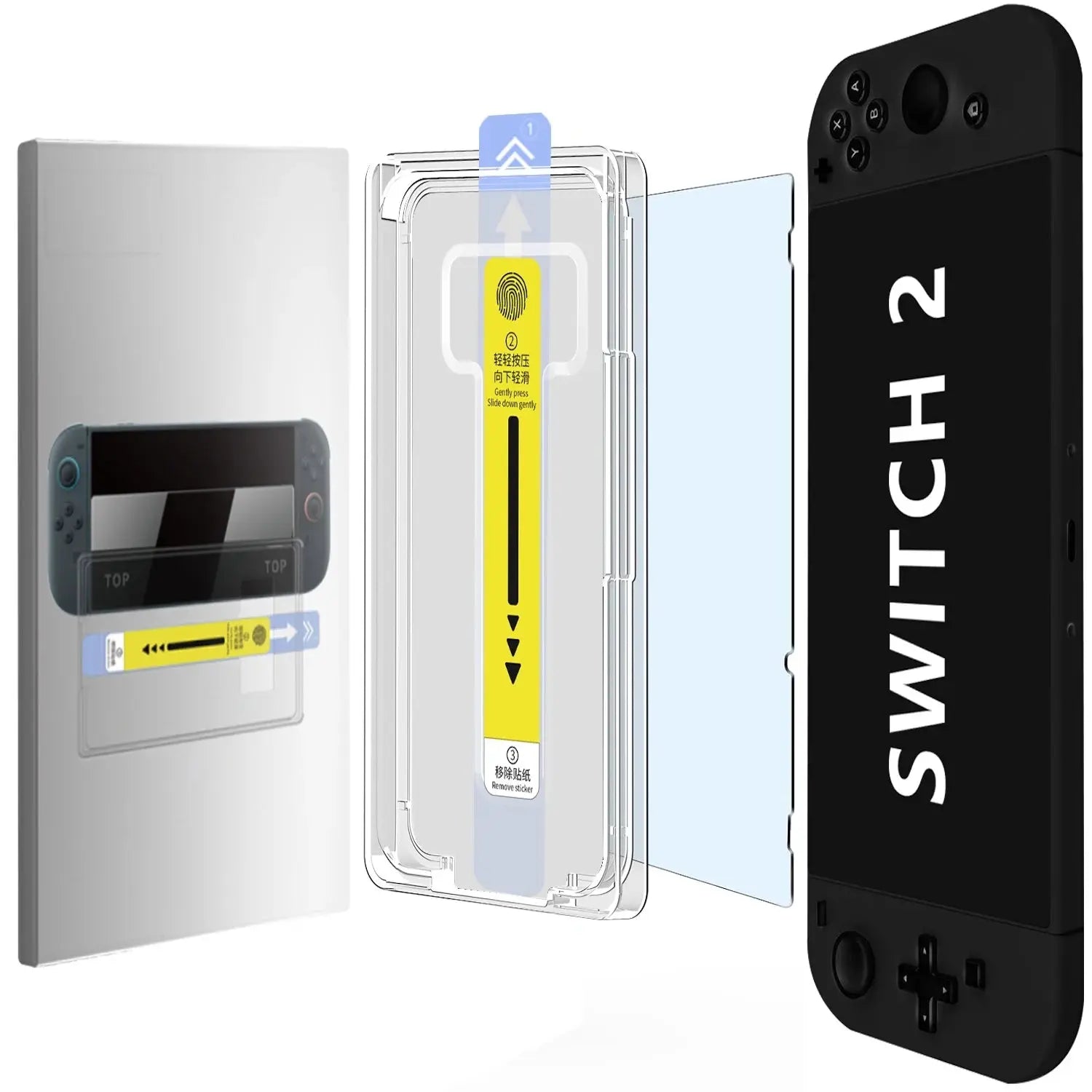 Switch 2  : Protection d'Écran Verre Trempé Anti-Rayures & Sans Bulles Switch2Console