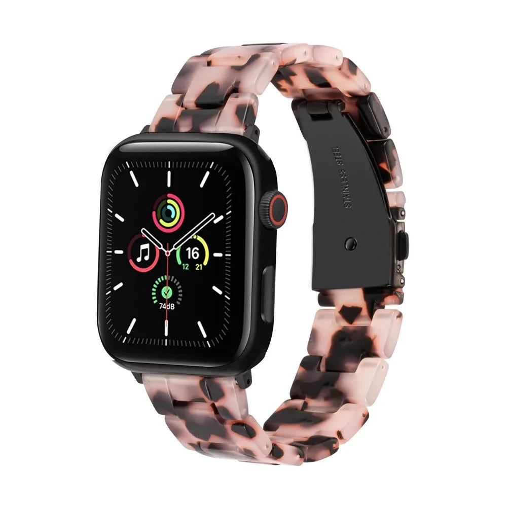 Bracelet de montre en résine pour apple watch 6 5 4 bandes 42mm 38mm ceinture correa transparente pour iwatch série 6 5 4 3/2 bracelet 44mm 40mm FennecProtect