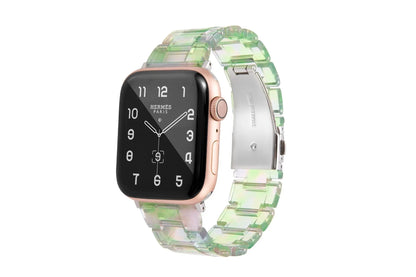 Bracelet de montre en résine pour apple watch 6 5 4 bandes 42mm 38mm ceinture correa transparente pour iwatch série 6 5 4 3/2 bracelet 44mm 40mm FennecProtect