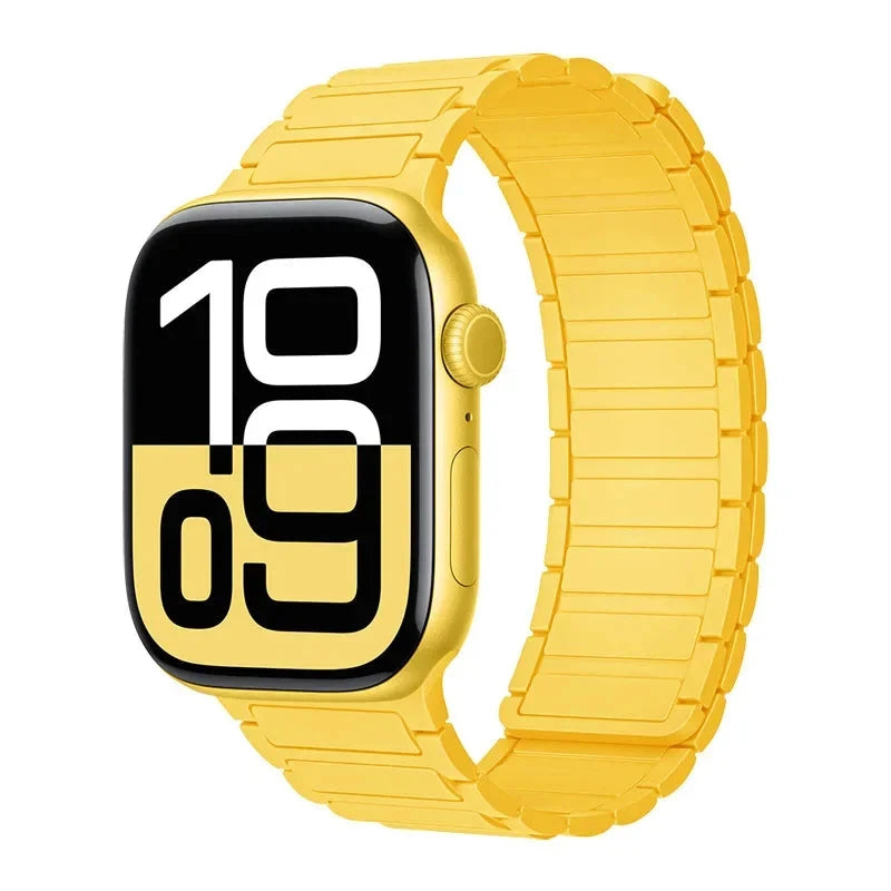 Magnetic Band for Apple Watch Ultra 2 49mm 46mm 42mm 45mm 44mm 40mm 41mm Silicone Strap IWatch Series 10 9 8 7 6 SE 5 4 Bracelet FennecProtect