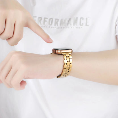 Bracelet en métal à trois perles pour Apple Watch Ultra 49MM, Design pour femmes, en acier inoxydable, pour IWatch 10 9 8 FennecProtect