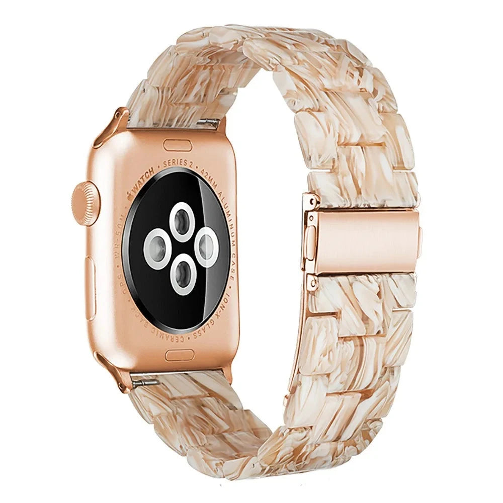 Bracelet de montre en résine pour apple watch 6 5 4 bandes 42mm 38mm ceinture correa transparente pour iwatch série 6 5 4 3/2 bracelet 44mm 40mm FennecProtect