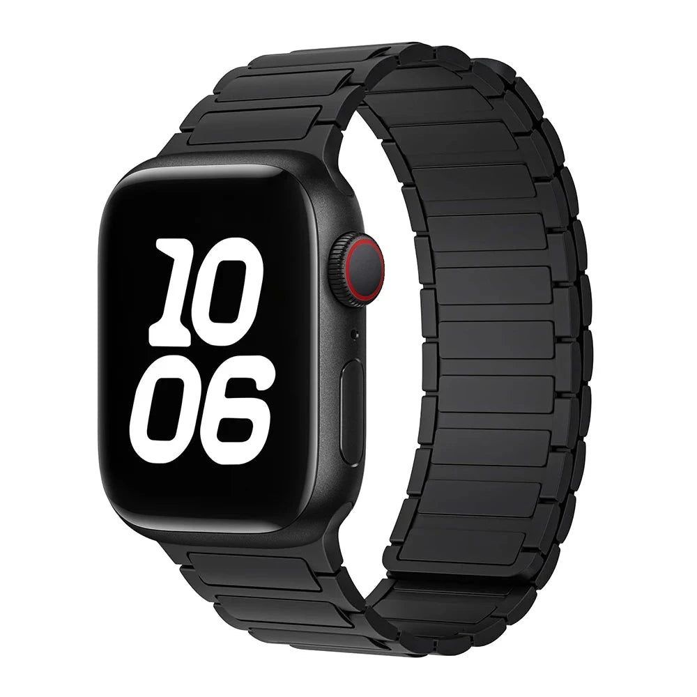Bracelet à boucle magnétique pour Apple watch 49mm S10 46mm 42mm 40mm 41mm 44mm 45mm bracelet en Silicone pour lWatch série Ultra 2 9 8 7 6 5 43 FennecProtect