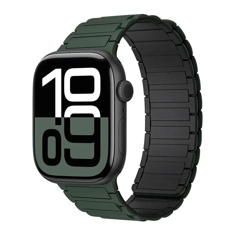 Magnetic Band for Apple Watch Ultra 2 49mm 46mm 42mm 45mm 44mm 40mm 41mm Silicone Strap IWatch Series 10 9 8 7 6 SE 5 4 Bracelet FennecProtect