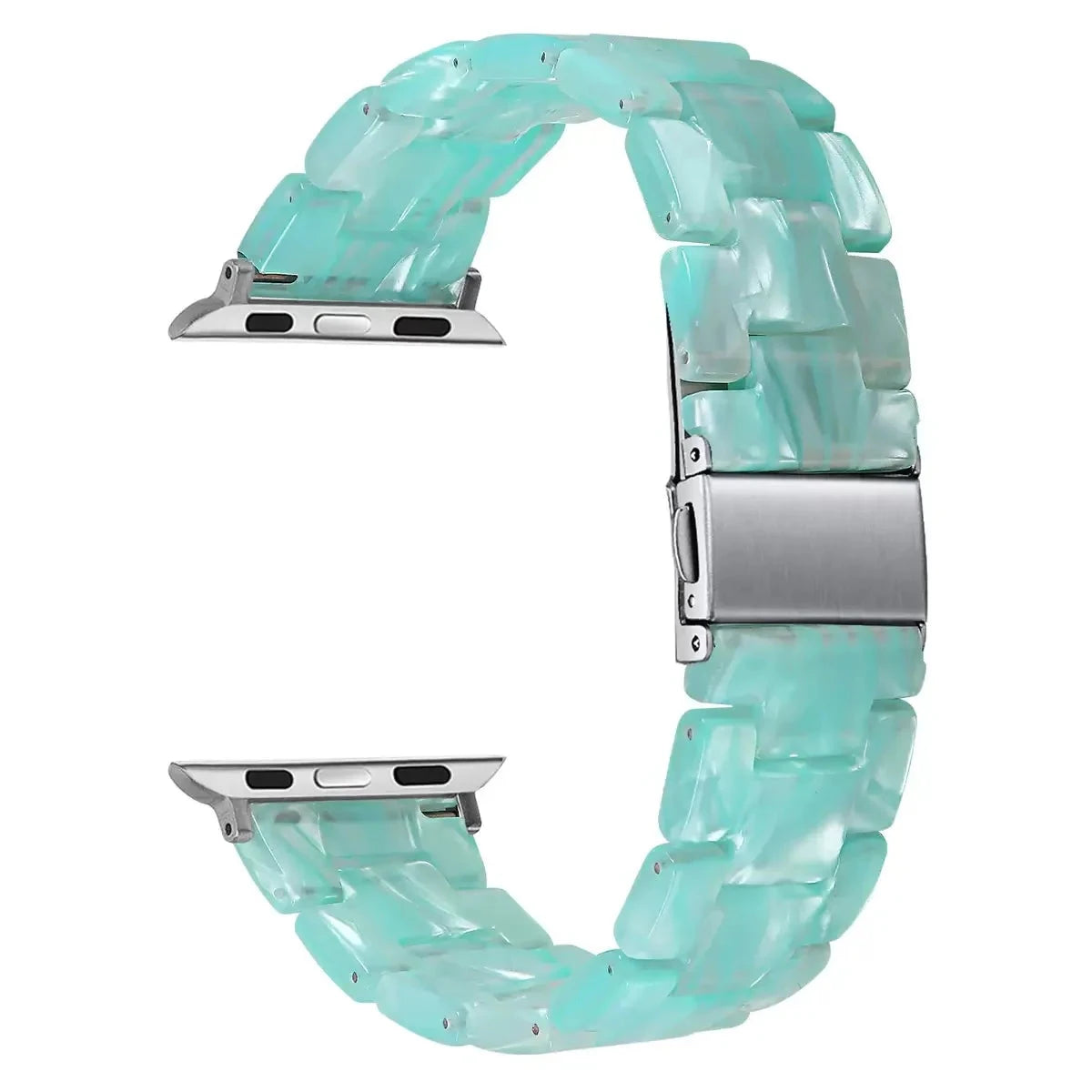 Bracelet de montre en résine pour apple watch 6 5 4 bandes 42mm 38mm ceinture correa transparente pour iwatch série 6 5 4 3/2 bracelet 44mm 40mm FennecProtect