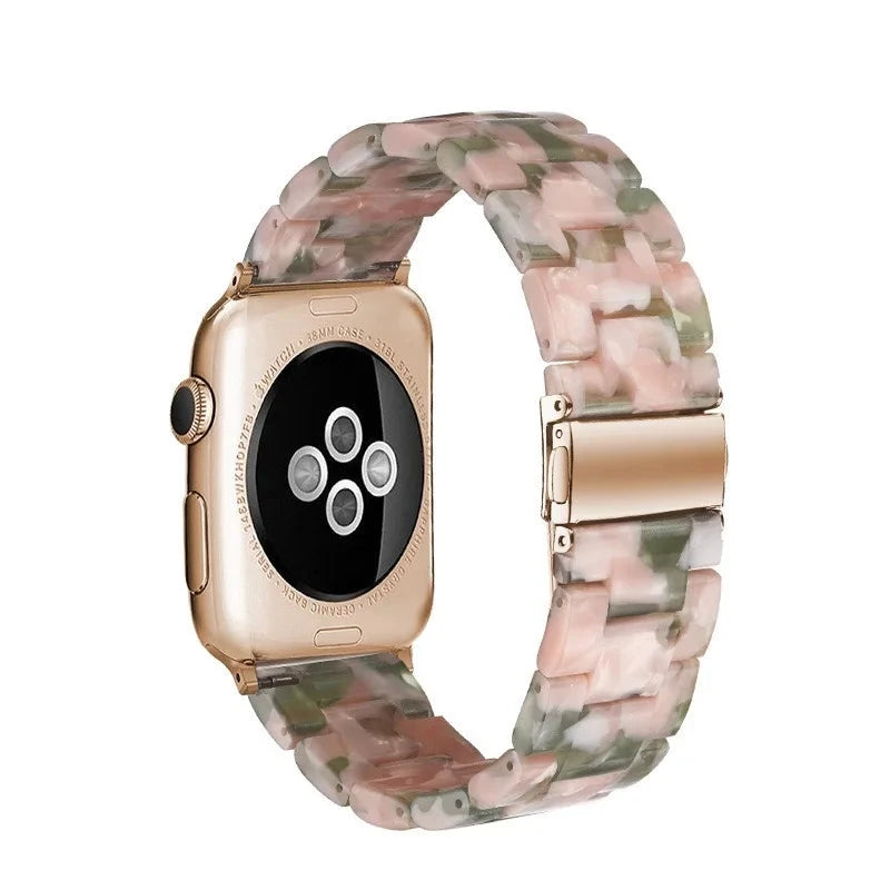 Bracelet de montre en résine pour apple watch 6 5 4 bandes 42mm 38mm ceinture correa transparente pour iwatch série 6 5 4 3/2 bracelet 44mm 40mm FennecProtect