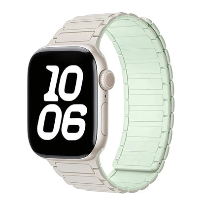 Bracelet à boucle magnétique pour Apple watch 49mm S10 46mm 42mm 40mm 41mm 44mm 45mm bracelet en Silicone pour lWatch série Ultra 2 9 8 7 6 5 43 FennecProtect