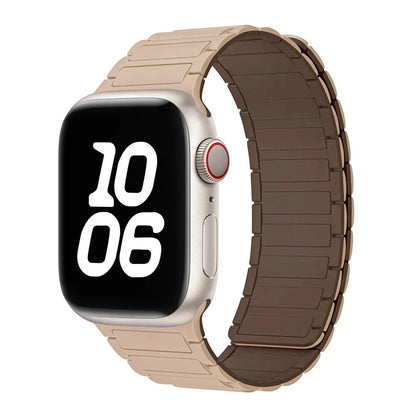 Bracelet à boucle magnétique pour Apple watch 49mm S10 46mm 42mm 40mm 41mm 44mm 45mm bracelet en Silicone pour lWatch série Ultra 2 9 8 7 6 5 43 FennecProtect