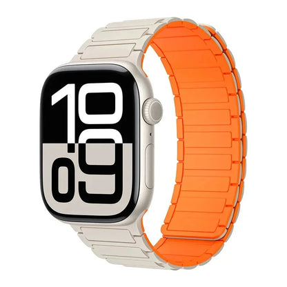 Magnetic Band for Apple Watch Ultra 2 49mm 46mm 42mm 45mm 44mm 40mm 41mm Silicone Strap IWatch Series 10 9 8 7 6 SE 5 4 Bracelet FennecProtect