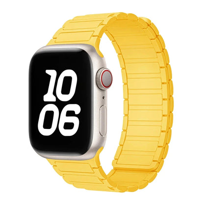 Bracelet à boucle magnétique pour Apple watch 49mm S10 46mm 42mm 40mm 41mm 44mm 45mm bracelet en Silicone pour lWatch série Ultra 2 9 8 7 6 5 43 FennecProtect
