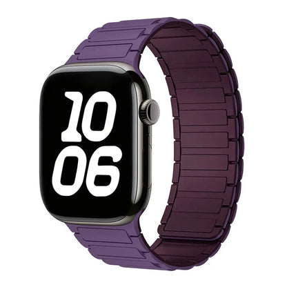 Bracelet à boucle magnétique pour Apple watch 49mm S10 46mm 42mm 40mm 41mm 44mm 45mm bracelet en Silicone pour lWatch série Ultra 2 9 8 7 6 5 43 FennecProtect