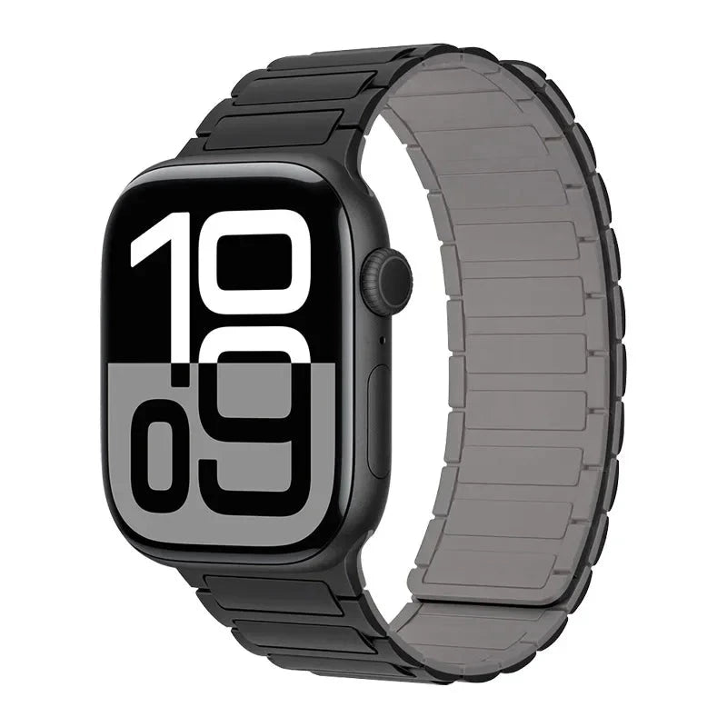 Magnetic Band for Apple Watch Ultra 2 49mm 46mm 42mm 45mm 44mm 40mm 41mm Silicone Strap IWatch Series 10 9 8 7 6 SE 5 4 Bracelet FennecProtect