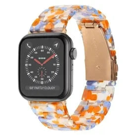 Bracelet de montre en résine pour apple watch 6 5 4 bandes 42mm 38mm ceinture correa transparente pour iwatch série 6 5 4 3/2 bracelet 44mm 40mm FennecProtect