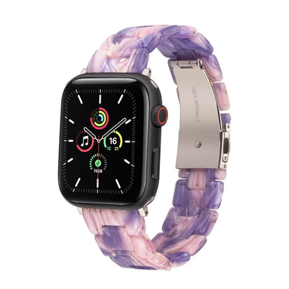 Bracelet de montre en résine pour apple watch 6 5 4 bandes 42mm 38mm ceinture correa transparente pour iwatch série 6 5 4 3/2 bracelet 44mm 40mm FennecProtect