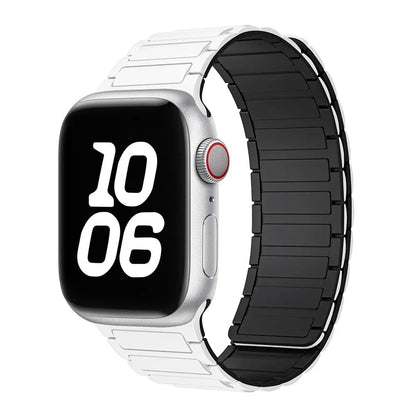 Bracelet à boucle magnétique pour Apple watch 49mm S10 46mm 42mm 40mm 41mm 44mm 45mm bracelet en Silicone pour lWatch série Ultra 2 9 8 7 6 5 43 FennecProtect