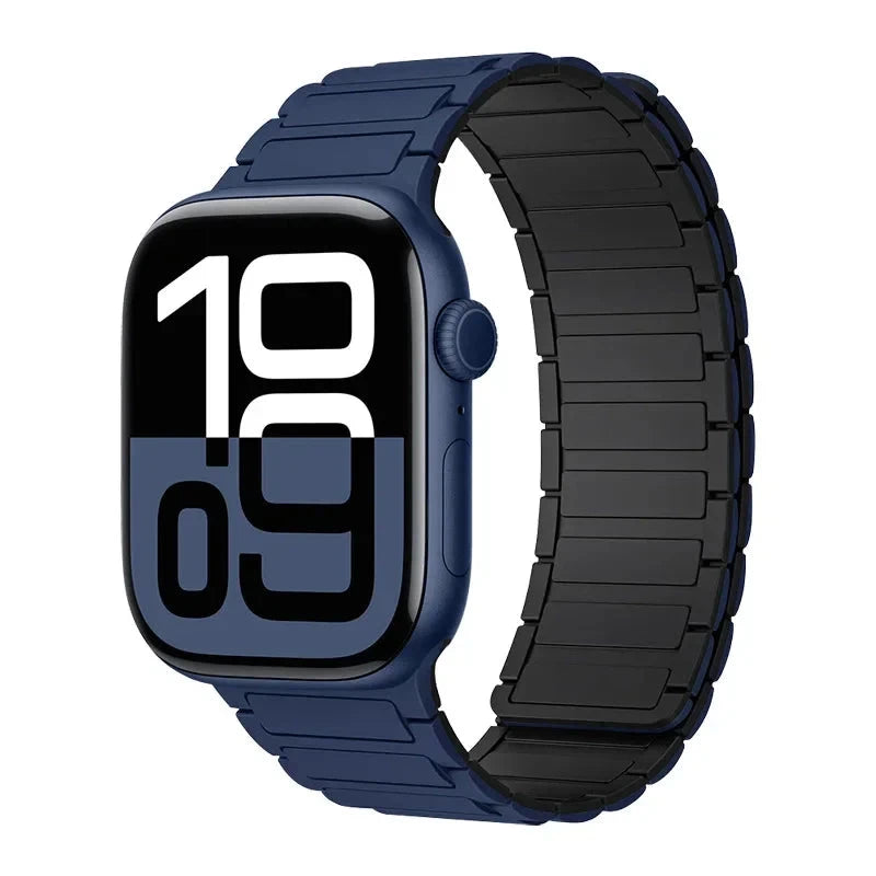 Magnetic Band for Apple Watch Ultra 2 49mm 46mm 42mm 45mm 44mm 40mm 41mm Silicone Strap IWatch Series 10 9 8 7 6 SE 5 4 Bracelet FennecProtect