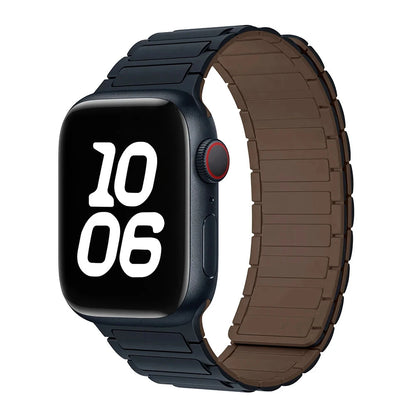 Bracelet à boucle magnétique pour Apple watch 49mm S10 46mm 42mm 40mm 41mm 44mm 45mm bracelet en Silicone pour lWatch série Ultra 2 9 8 7 6 5 43 FennecProtect