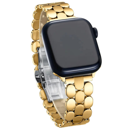 Bracelet en métal à trois perles pour Apple Watch Ultra 49MM, Design pour femmes, en acier inoxydable, pour IWatch 10 9 8 FennecProtect