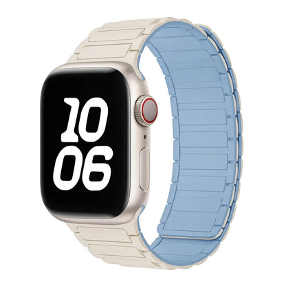 Bracelet à boucle magnétique pour Apple watch 49mm S10 46mm 42mm 40mm 41mm 44mm 45mm bracelet en Silicone pour lWatch série Ultra 2 9 8 7 6 5 43 FennecProtect