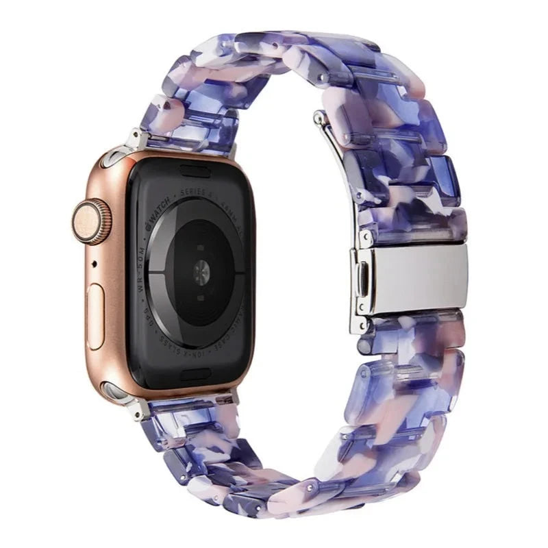 Bracelet de montre en résine pour apple watch 6 5 4 bandes 42mm 38mm ceinture correa transparente pour iwatch série 6 5 4 3/2 bracelet 44mm 40mm FennecProtect