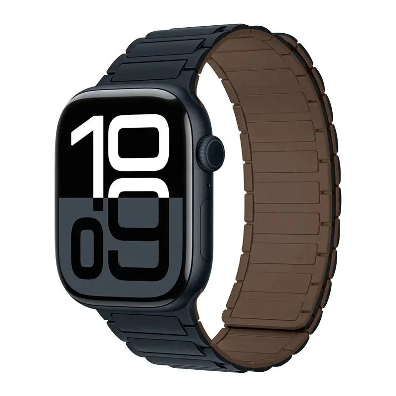 Magnetic Band for Apple Watch Ultra 2 49mm 46mm 42mm 45mm 44mm 40mm 41mm Silicone Strap IWatch Series 10 9 8 7 6 SE 5 4 Bracelet FennecProtect