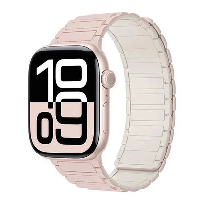 Magnetic Band for Apple Watch Ultra 2 49mm 46mm 42mm 45mm 44mm 40mm 41mm Silicone Strap IWatch Series 10 9 8 7 6 SE 5 4 Bracelet FennecProtect