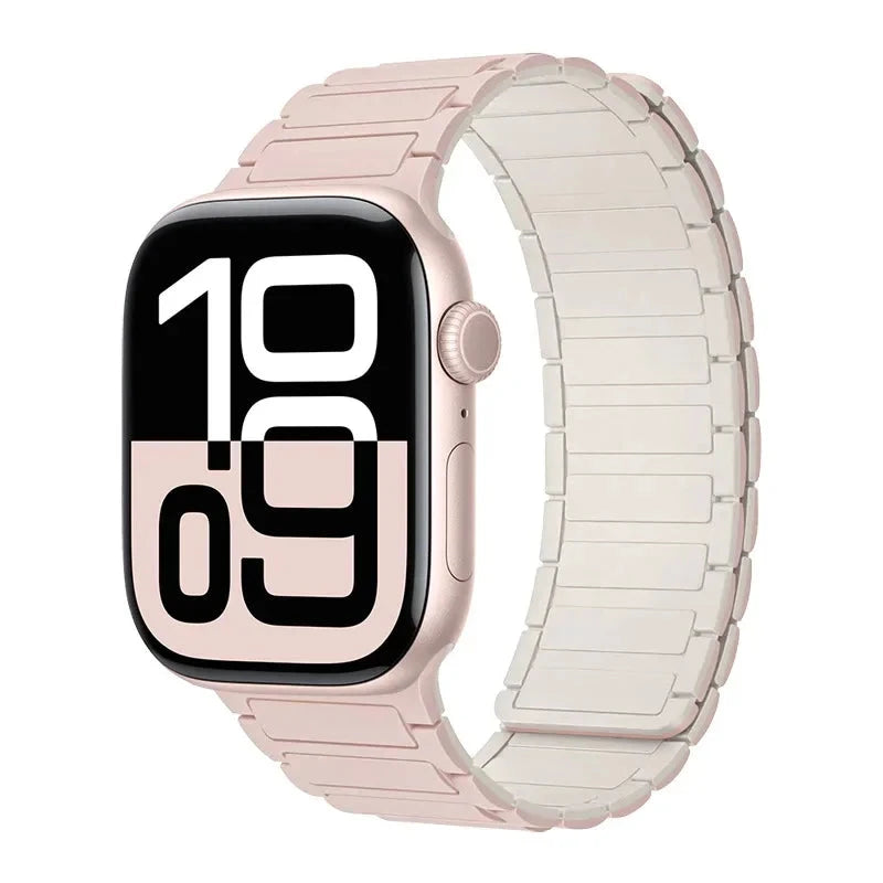 Magnetic Band for Apple Watch Ultra 2 49mm 46mm 42mm 45mm 44mm 40mm 41mm Silicone Strap IWatch Series 10 9 8 7 6 SE 5 4 Bracelet FennecProtect