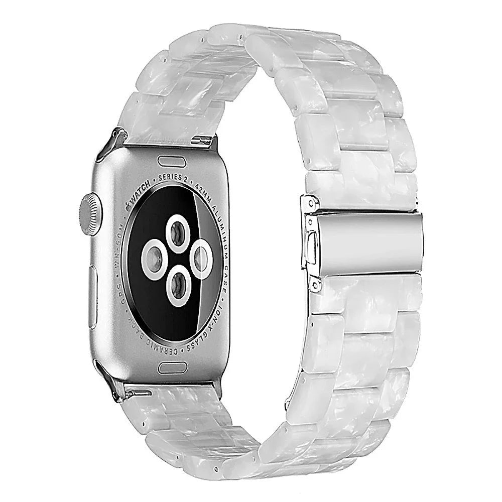 Bracelet de montre en résine pour apple watch 6 5 4 bandes 42mm 38mm ceinture correa transparente pour iwatch série 6 5 4 3/2 bracelet 44mm 40mm FennecProtect