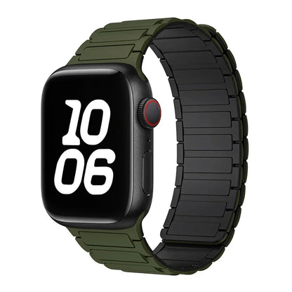 Bracelet à boucle magnétique pour Apple watch 49mm S10 46mm 42mm 40mm 41mm 44mm 45mm bracelet en Silicone pour lWatch série Ultra 2 9 8 7 6 5 43 FennecProtect