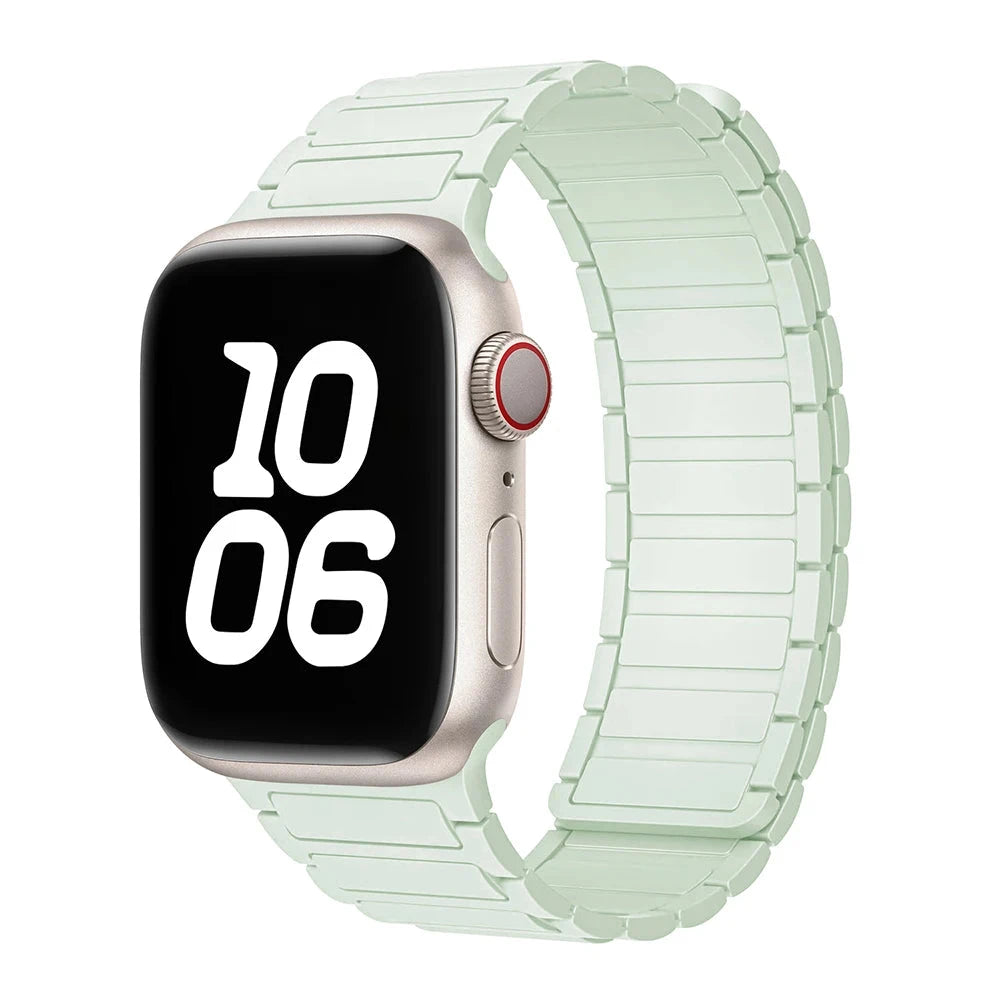 Bracelet à boucle magnétique pour Apple watch 49mm S10 46mm 42mm 40mm 41mm 44mm 45mm bracelet en Silicone pour lWatch série Ultra 2 9 8 7 6 5 43 FennecProtect