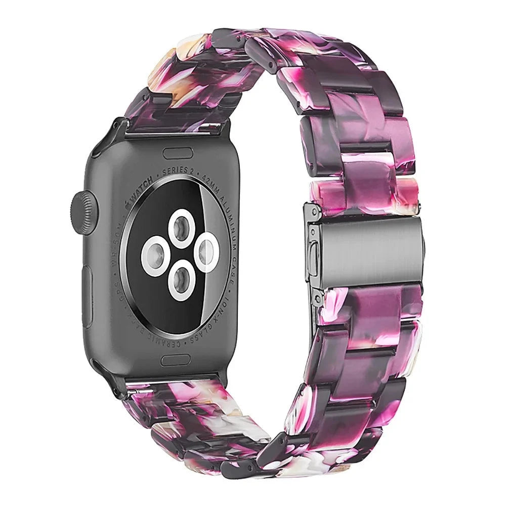 Bracelet de montre en résine pour apple watch 6 5 4 bandes 42mm 38mm ceinture correa transparente pour iwatch série 6 5 4 3/2 bracelet 44mm 40mm FennecProtect