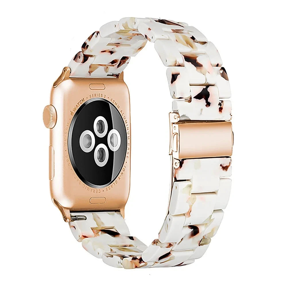 Bracelet de montre en résine pour apple watch 6 5 4 bandes 42mm 38mm ceinture correa transparente pour iwatch série 6 5 4 3/2 bracelet 44mm 40mm FennecProtect