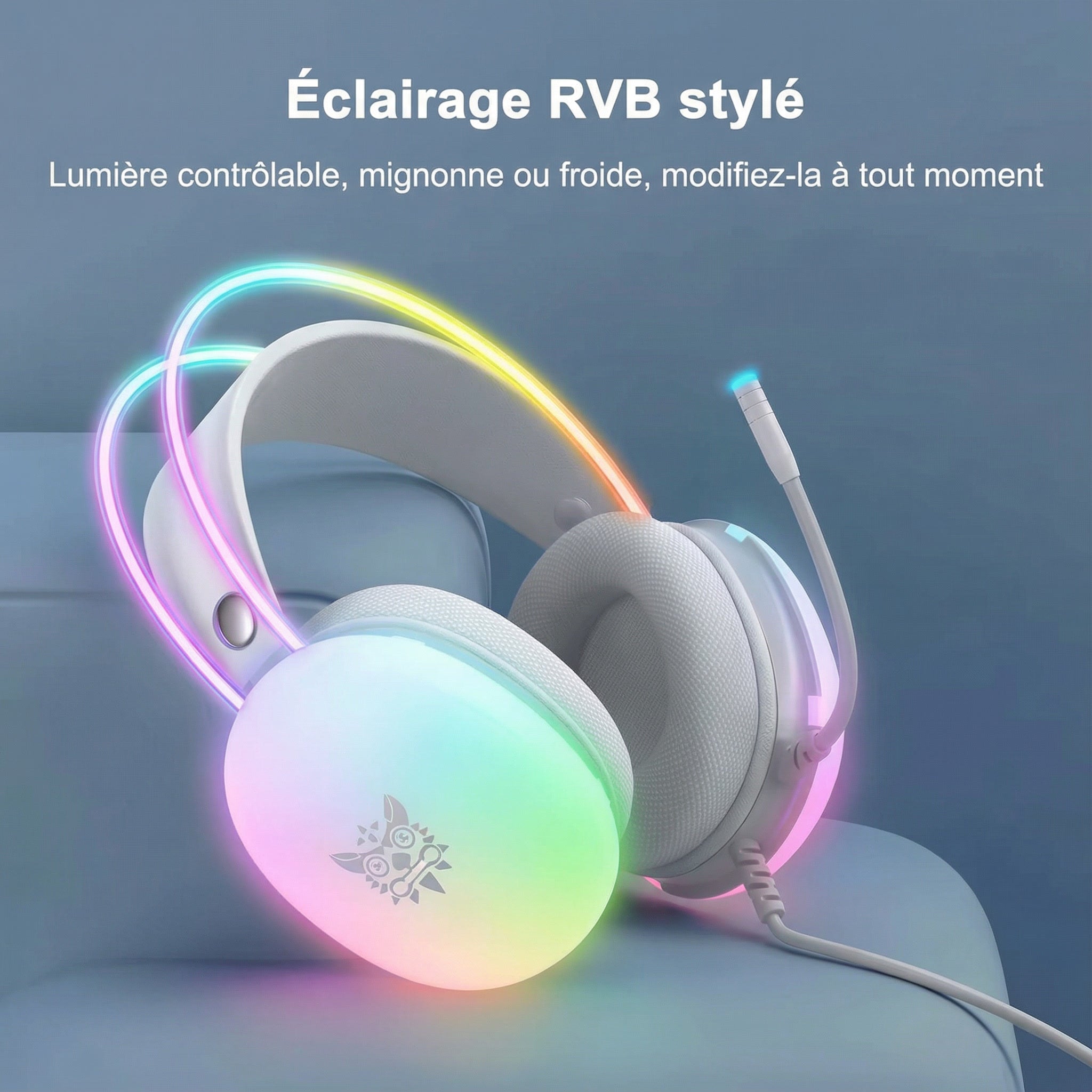 Casque Gaming Switch 2 Filaire Fennec Mirage RGB – Micro Anti-Bruit FennecProtect