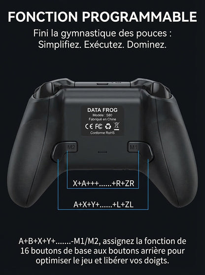 LOT 2 Manettes Switch 2 Pro Sans Fil| Joystick Programmable | Prêt pour la Nintendo Switch 2 SWITCH 2